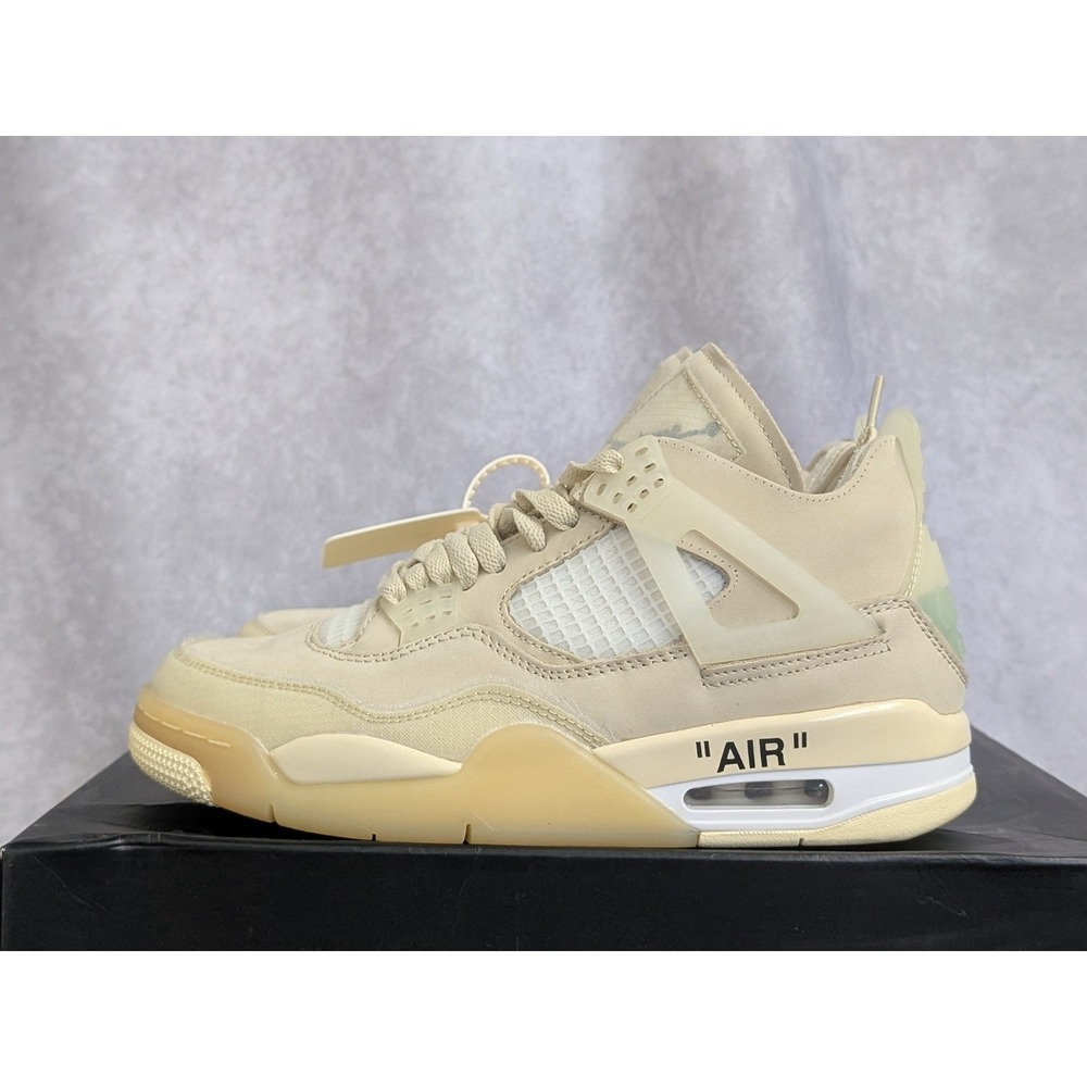 Jordan 4 Retro Off-White Sail Women‎ 9 / Men 7.5